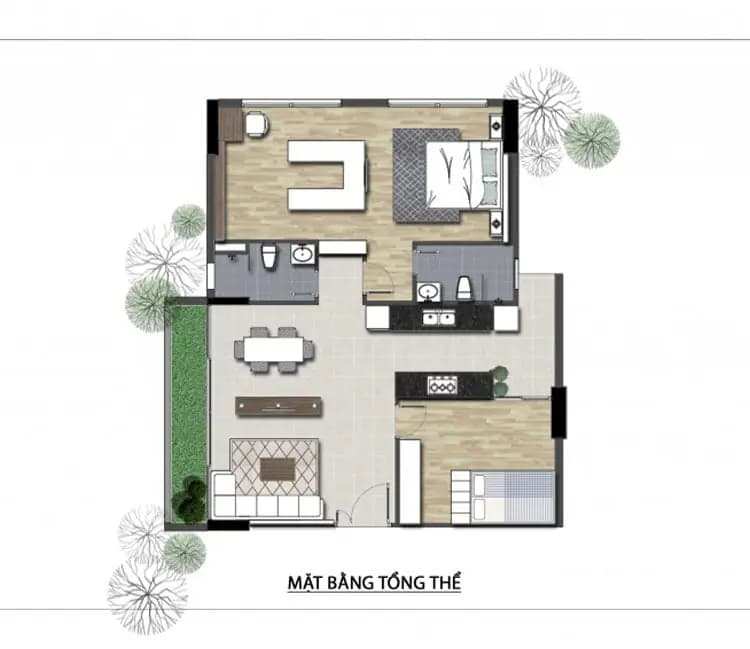 Nội thất chung cư Licogi 13 Nhân Chính 90m2 – Chị Ngọc