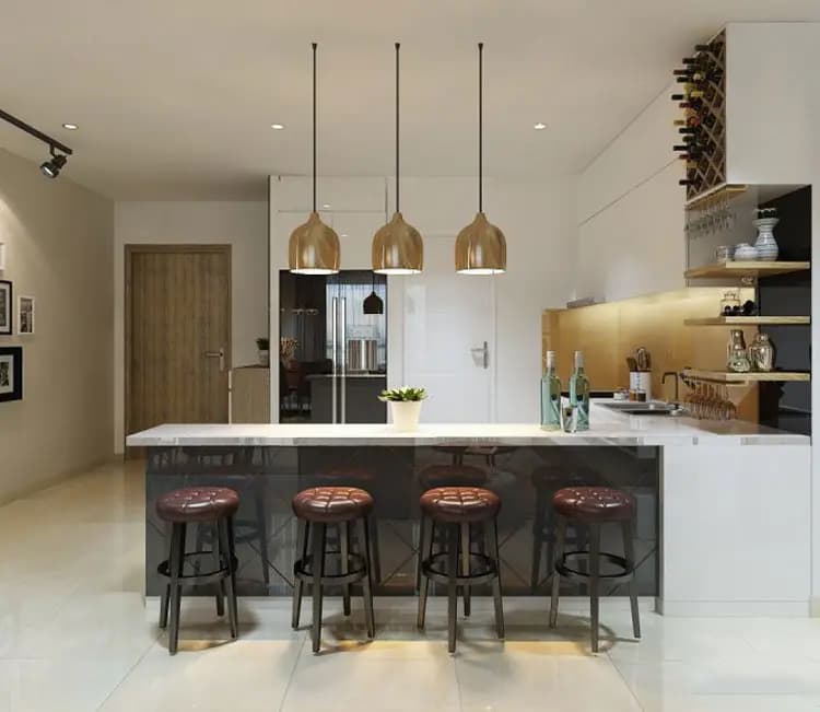 Cân bằng ánh sáng – Nội thất chung cư tòa HH2 Trường Chinh 87m2 – Anh Thắng