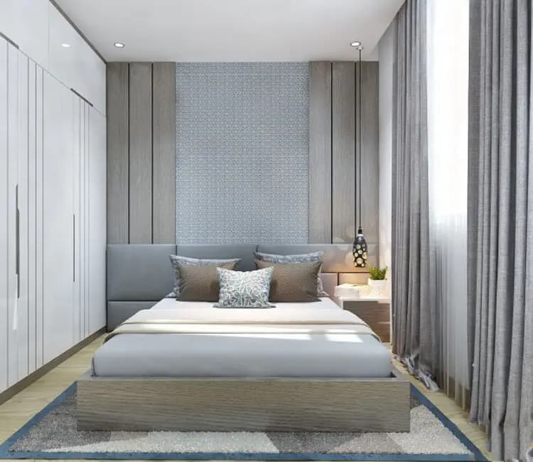 Vật liệu ấm áp – Nội thất chung cư tòa HH2 Trường Chinh 87m2 – Anh Thắng