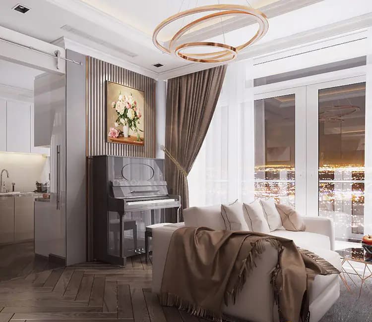 Ảnh dự án 03 – Nội thất chung cư 100m2 29T4 Hoàng Đạo Thúy