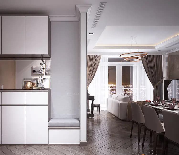 Ảnh dự án 04 – Nội thất chung cư 100m2 29T4 Hoàng Đạo Thúy