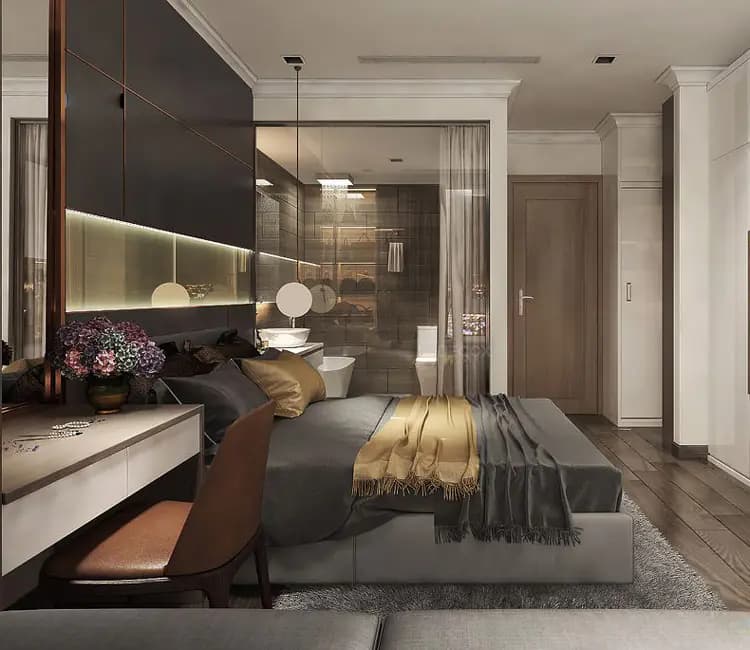 Ảnh dự án 10 – Nội thất chung cư 100m2 29T4 Hoàng Đạo Thúy