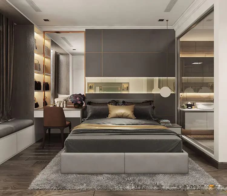 Ảnh dự án 11 – Nội thất chung cư 100m2 29T4 Hoàng Đạo Thúy