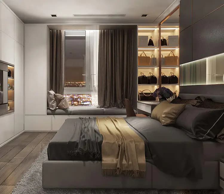 Ảnh dự án 14 – Nội thất chung cư 100m2 29T4 Hoàng Đạo Thúy