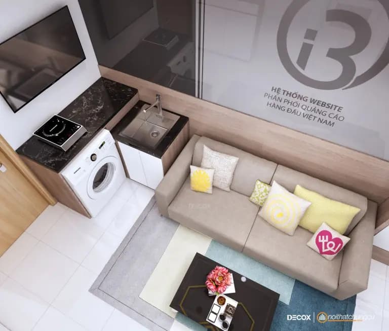 Tối ưu công năng – Nội thất chung cư 40m2 FLC – Anh Tùng