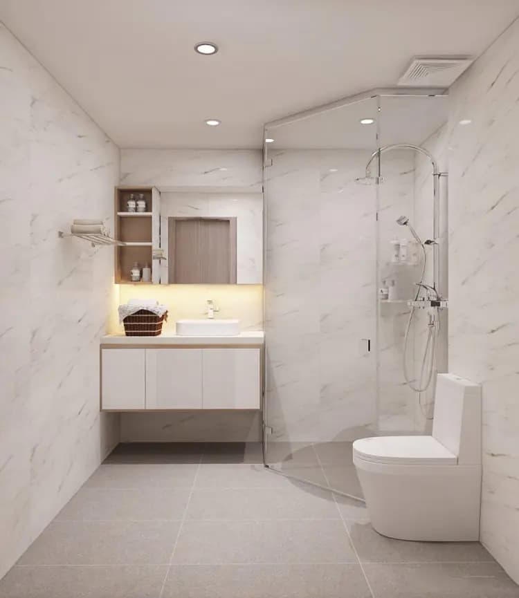 Ảnh dự án 12 – Nội thất chung cư 43m2 Hateco – chị Hằng