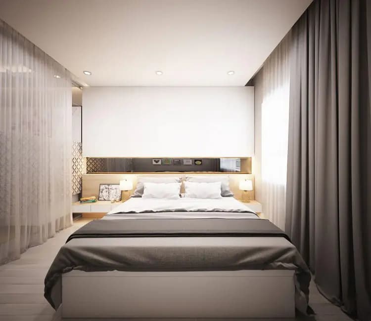 Cân bằng ánh sáng – Nội thất chung cư 46m2 HH4 Linh Đàm – Anh Nhật