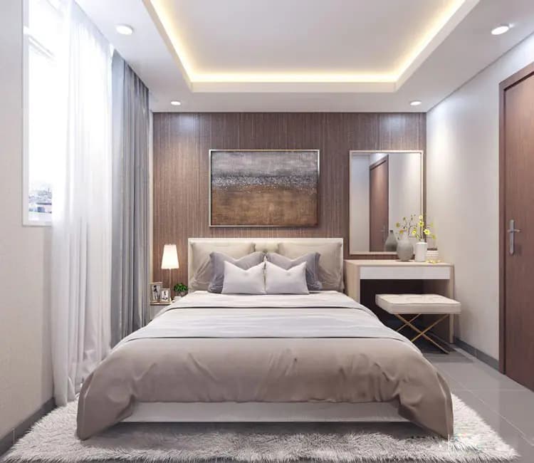 Ảnh dự án 10 – Nội thất chung cư 49m2 Mipec – Chị Vân Anh