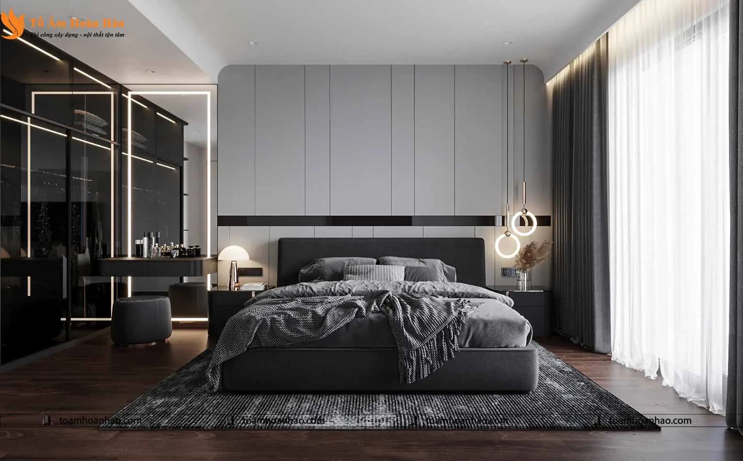 Phòng ngủ 2 – Chung cư 2PN hiện đại 78m2