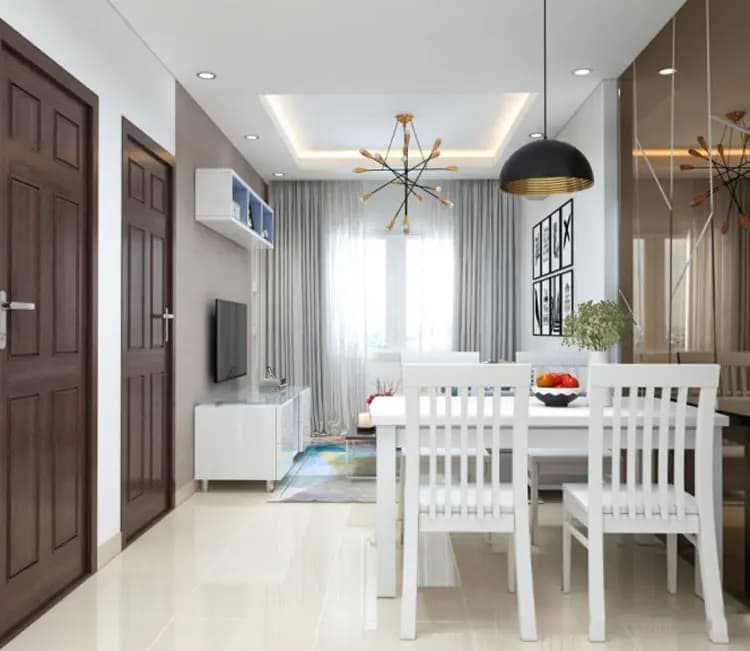 Ảnh dự án 05 – Nội thất chung cư 58m2 Lĩnh Nam – Anh Hùng