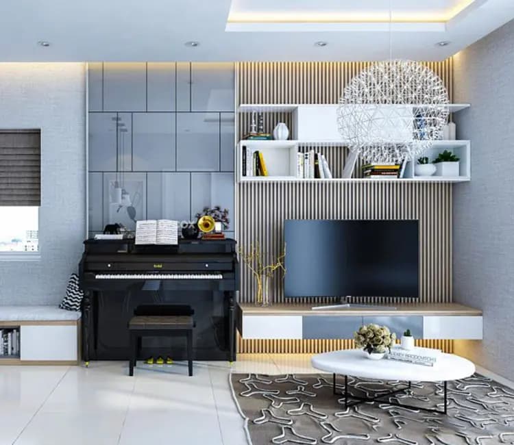 Cân bằng ánh sáng – Nội thất chung cư 60m2 Hoàng Mai – Anh Dũng