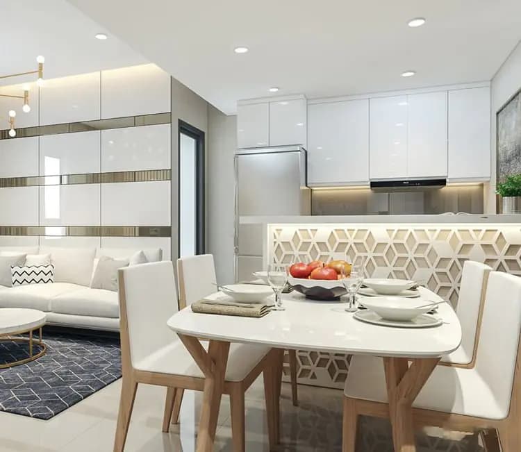 Ảnh dự án 04 – Nội thất chung cư 68m2 Hà Thành Plaza – chị Linh
