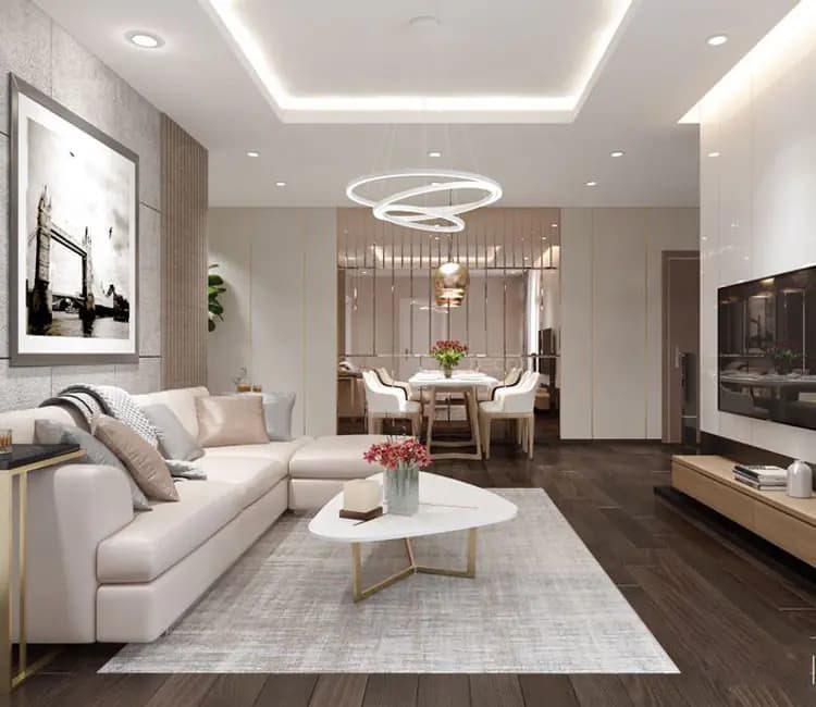 Ảnh dự án 04 – Nội thất chung cư 85m2 HH2 Khu đô thị Linh Đàm
