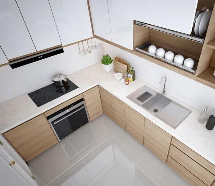 Ảnh dự án 11 – Nội thất chung cư 85m2 HH2 Khu đô thị Linh Đàm
