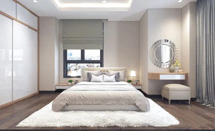 Ảnh dự án 13 – Nội thất chung cư 85m2 HH2 Khu đô thị Linh Đàm