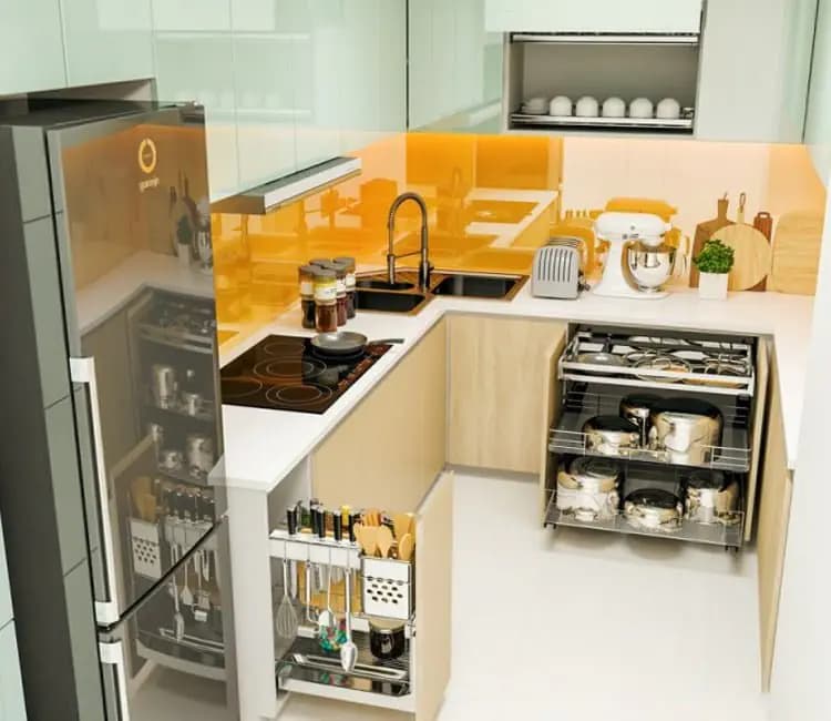Vật liệu ấm áp – Nội thất chung cư 85m2 The Pride – chị Hồng