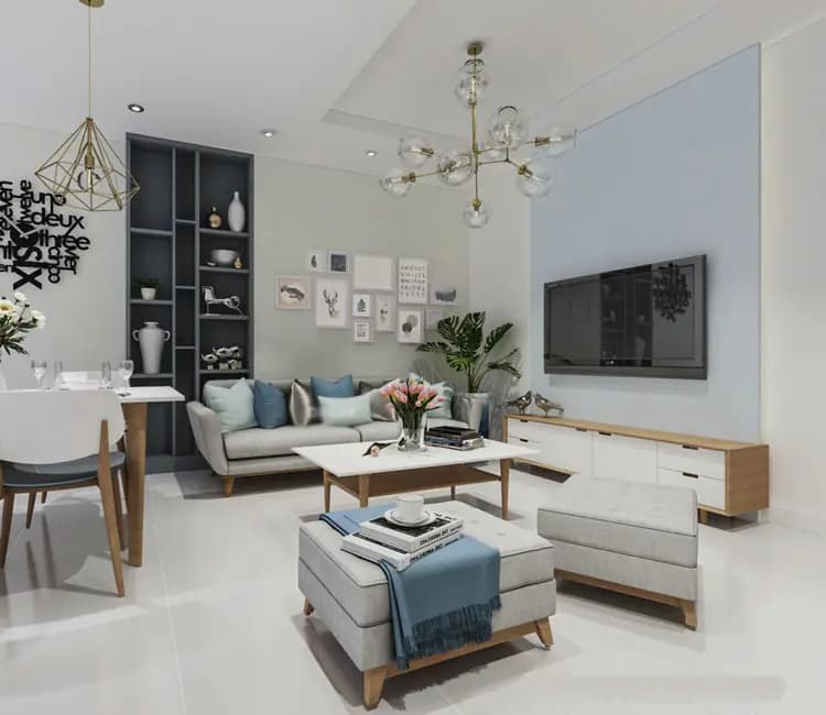 Nội thất chung cư Golden Place 72m2 – Anh Phan Huy