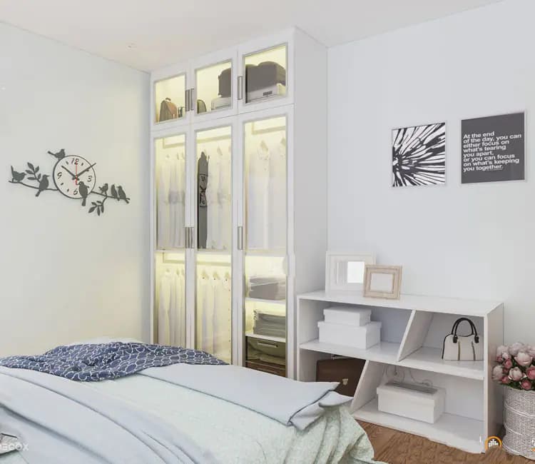 Vật liệu ấm áp – Nội thất chung cư Golden Place 72m2 – Anh Phan Huy