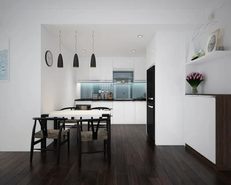 Cân bằng ánh sáng – Nội thất chung cư HH2 Linh Đàm 80m2 – chị Diệu Hương