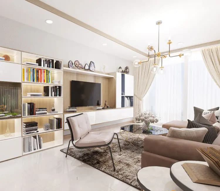Nội thất chung cư Mandarin Garden 109m2 – Anh Hiển
