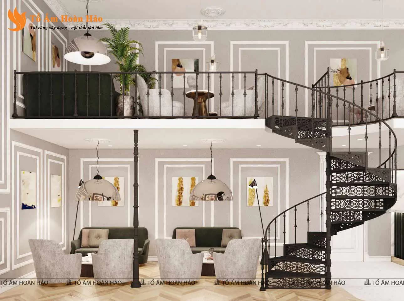 Tổng quan thiết kế quán cà phê – QUÁN CÀ PHÊ PHONG CÁCH CHÂU ÂU – DAILY DOSE 240M2