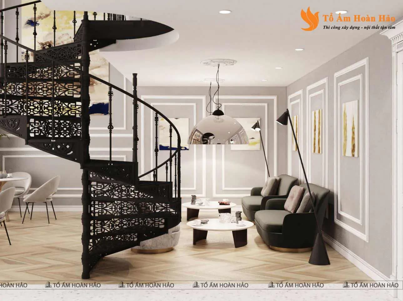 Nội thất tầng trệt – QUÁN CÀ PHÊ PHONG CÁCH CHÂU ÂU – DAILY DOSE 240M2