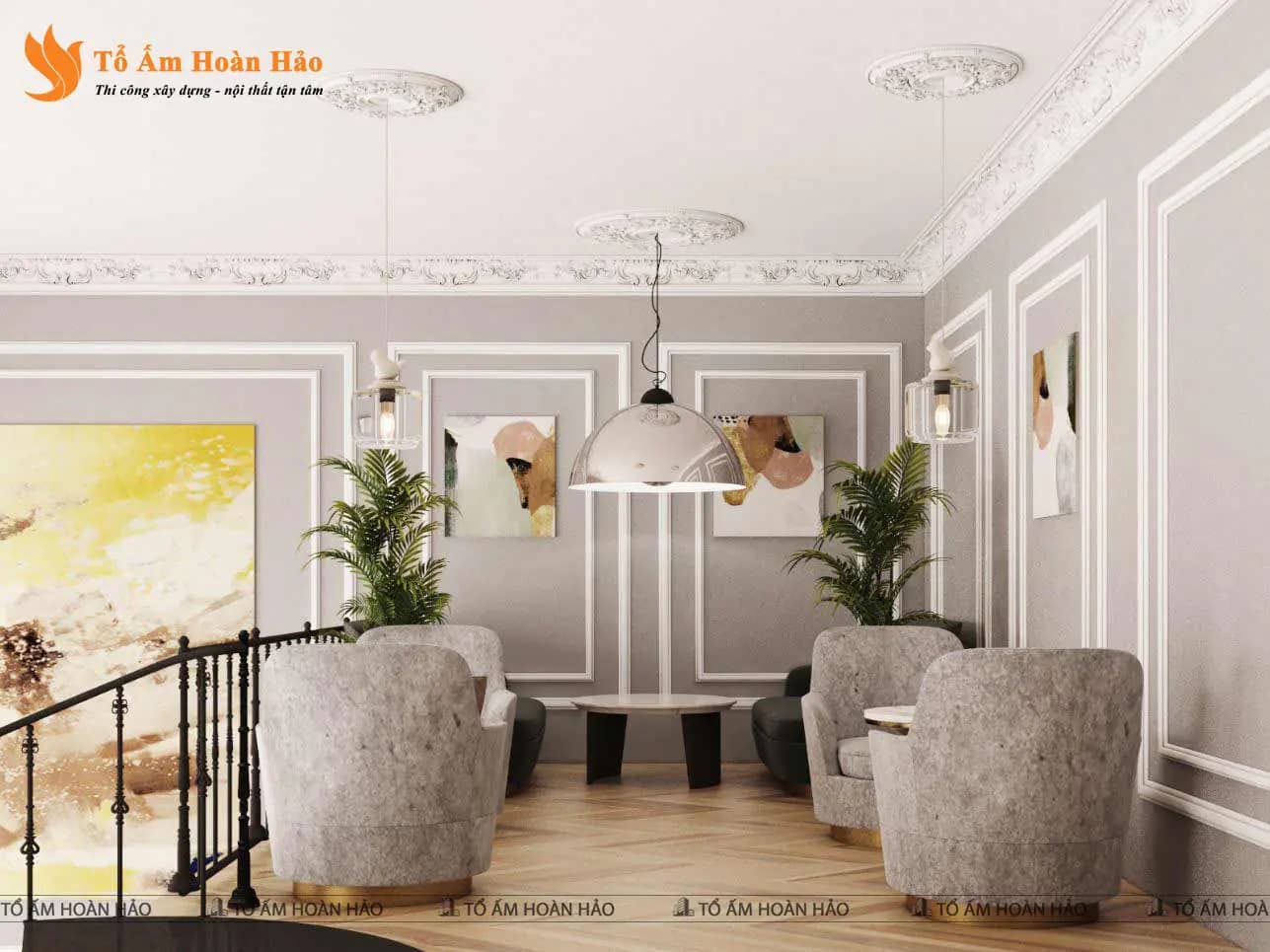 Nội thất tầng lửng – QUÁN CÀ PHÊ PHONG CÁCH CHÂU ÂU – DAILY DOSE 240M2