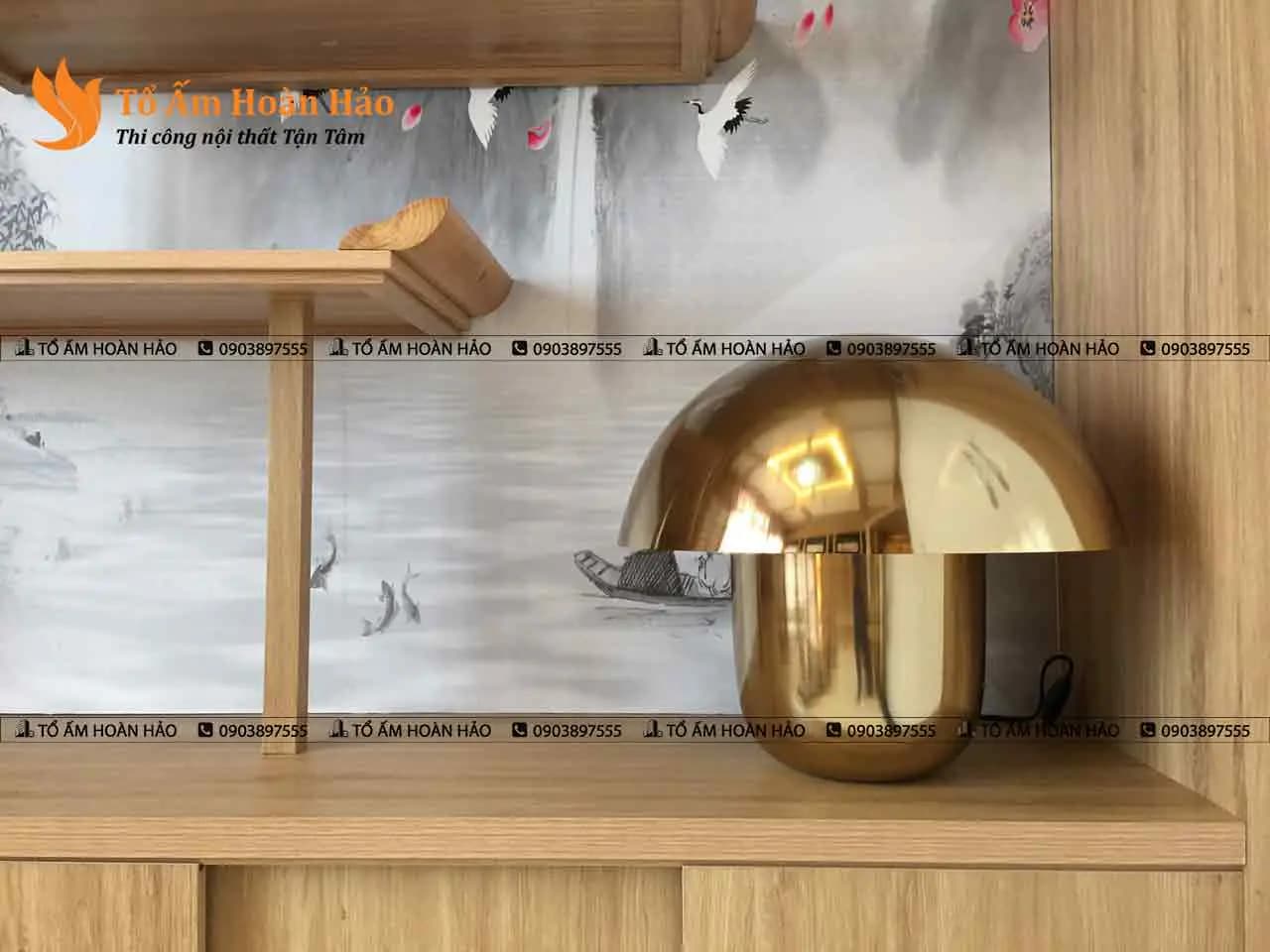 Không gian phòng ngủ master được thiết kế theo phong cách Nhật cổ. – Chung cư 85m2 phong cách Nhật Bản